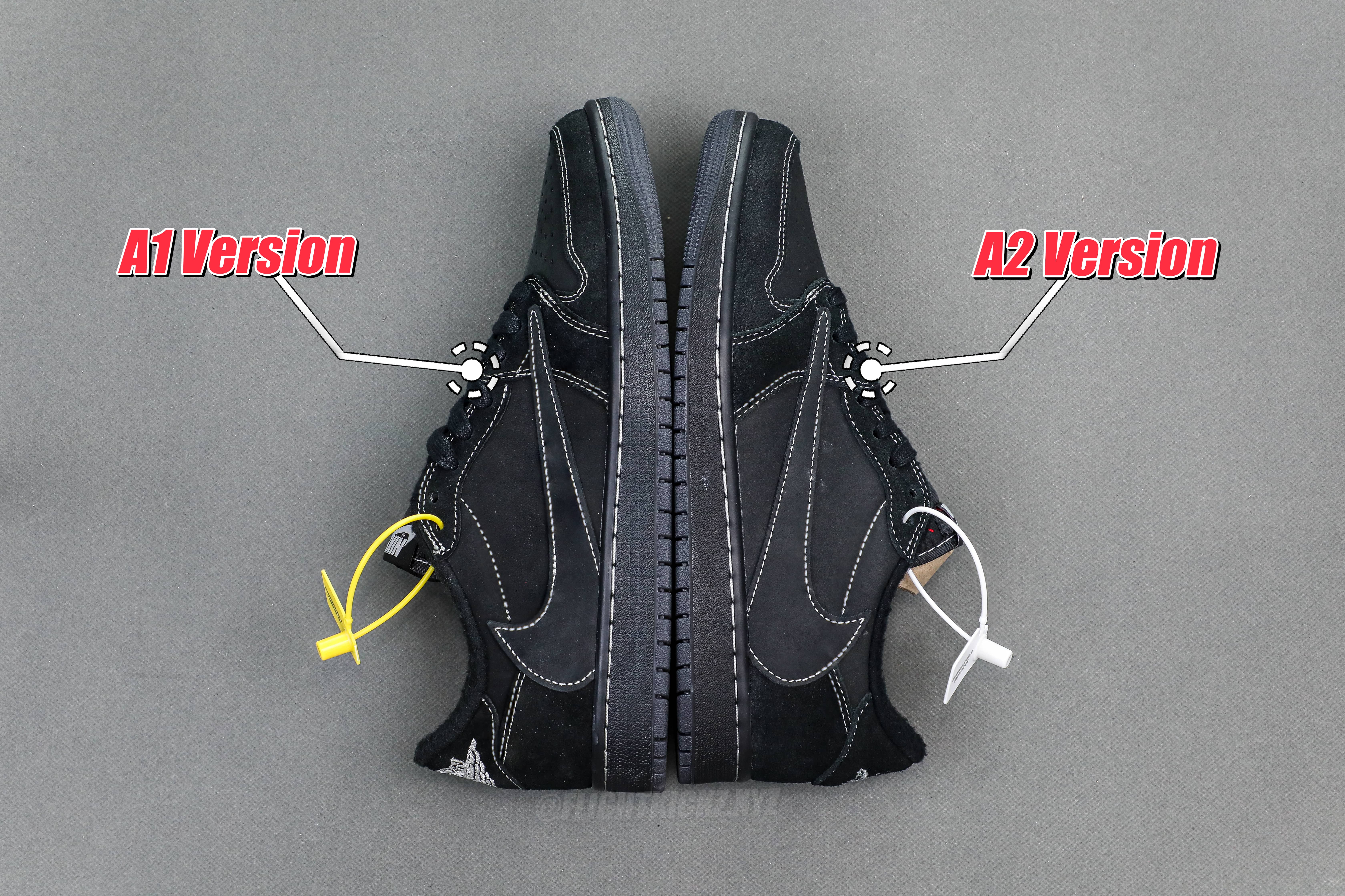 Travis Scott x Nike Air Jordan 1 Low OG “BlackPhantom”（A2 Batch)