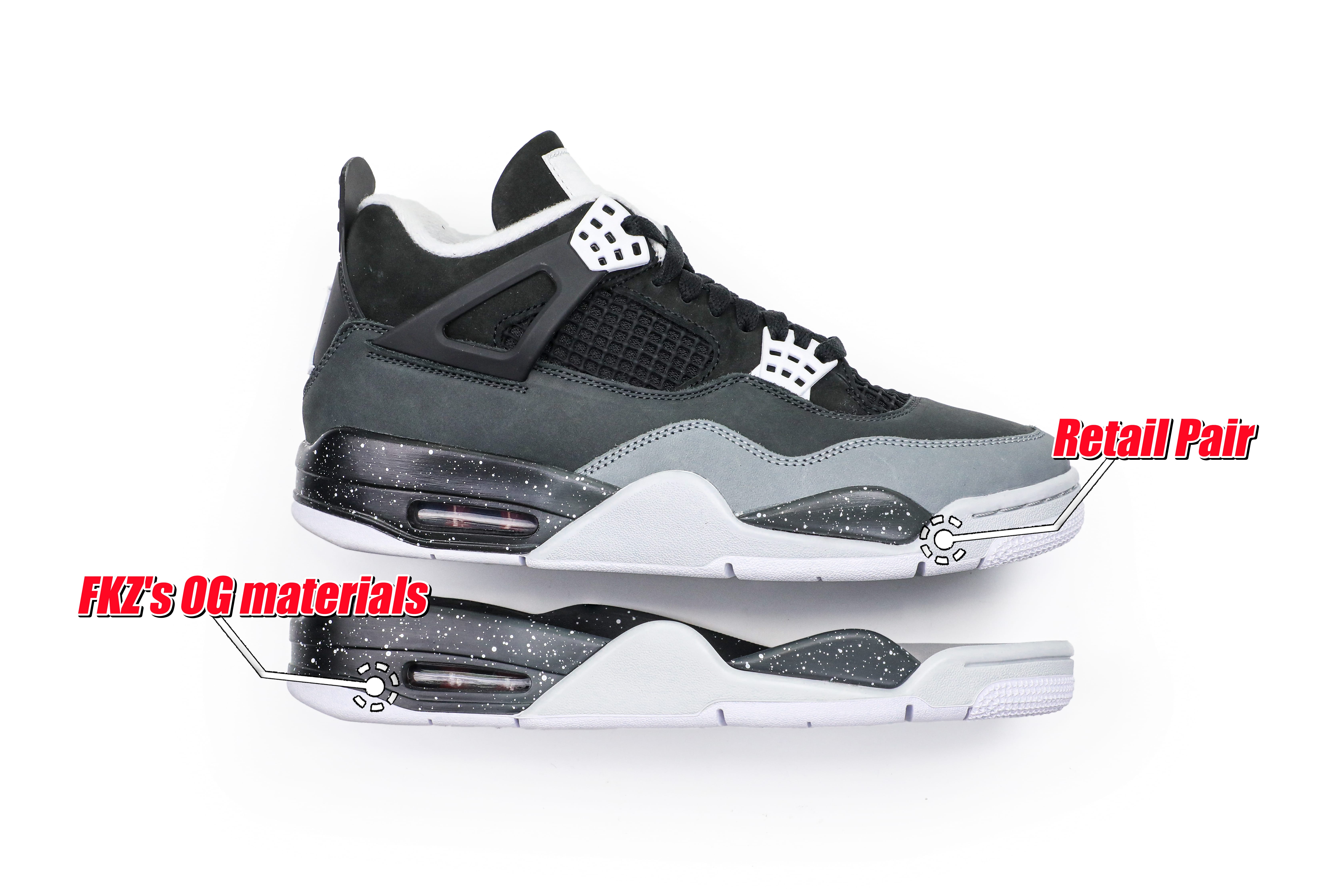 Air Jordan 4 Retro Fear Pack 2024 (Ln5 A1)