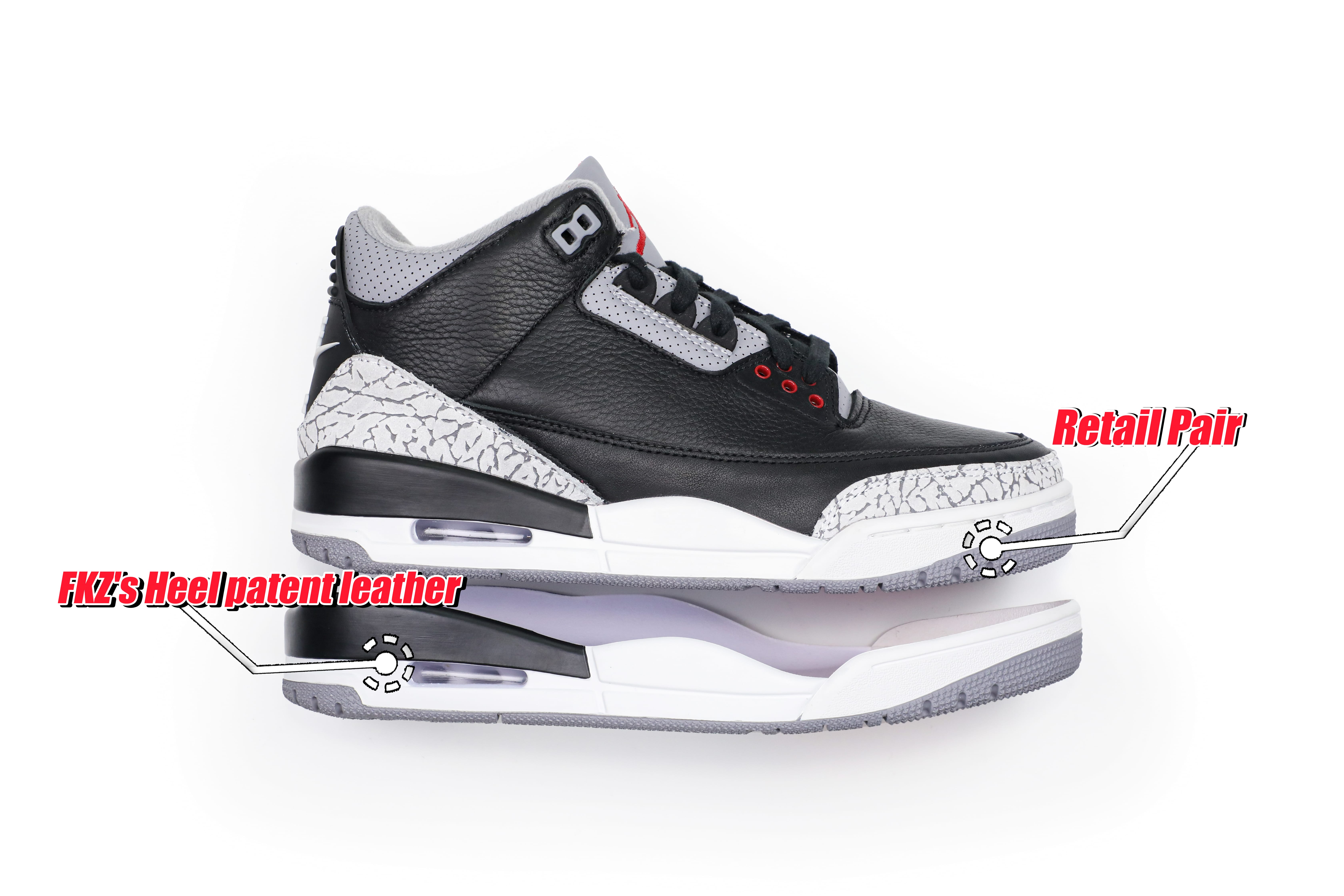 Air Jordan 3 Retro Black Cement Reimagined 2024 (Ln5 A1)