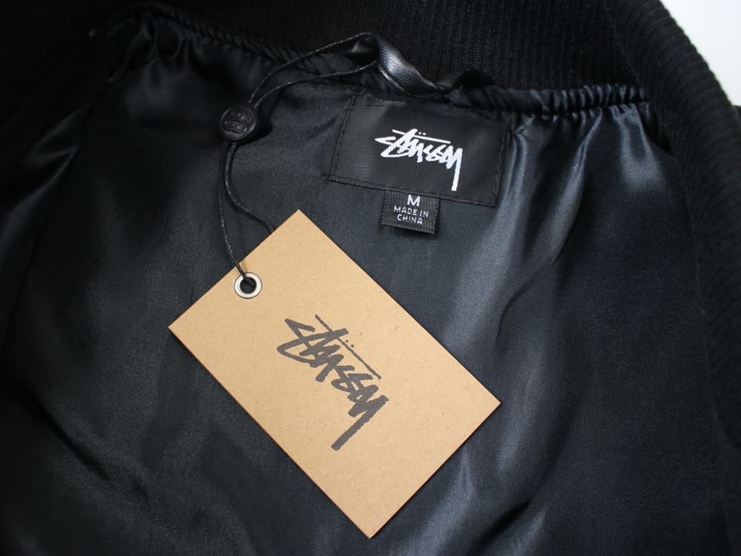 Stussy FW24 Embroidery ArmsVarsity Jacket