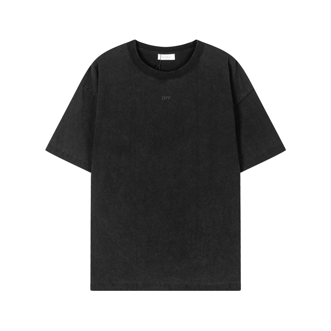 Off White Water Washed Moon T shirt