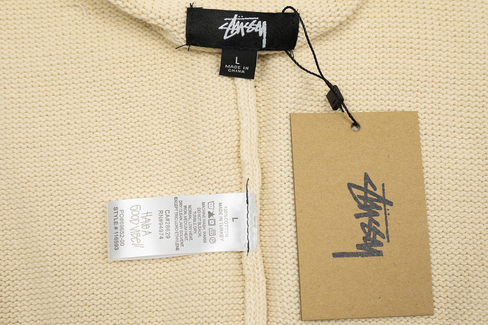 Stussy Hairy Plaid Cardigan Sweater