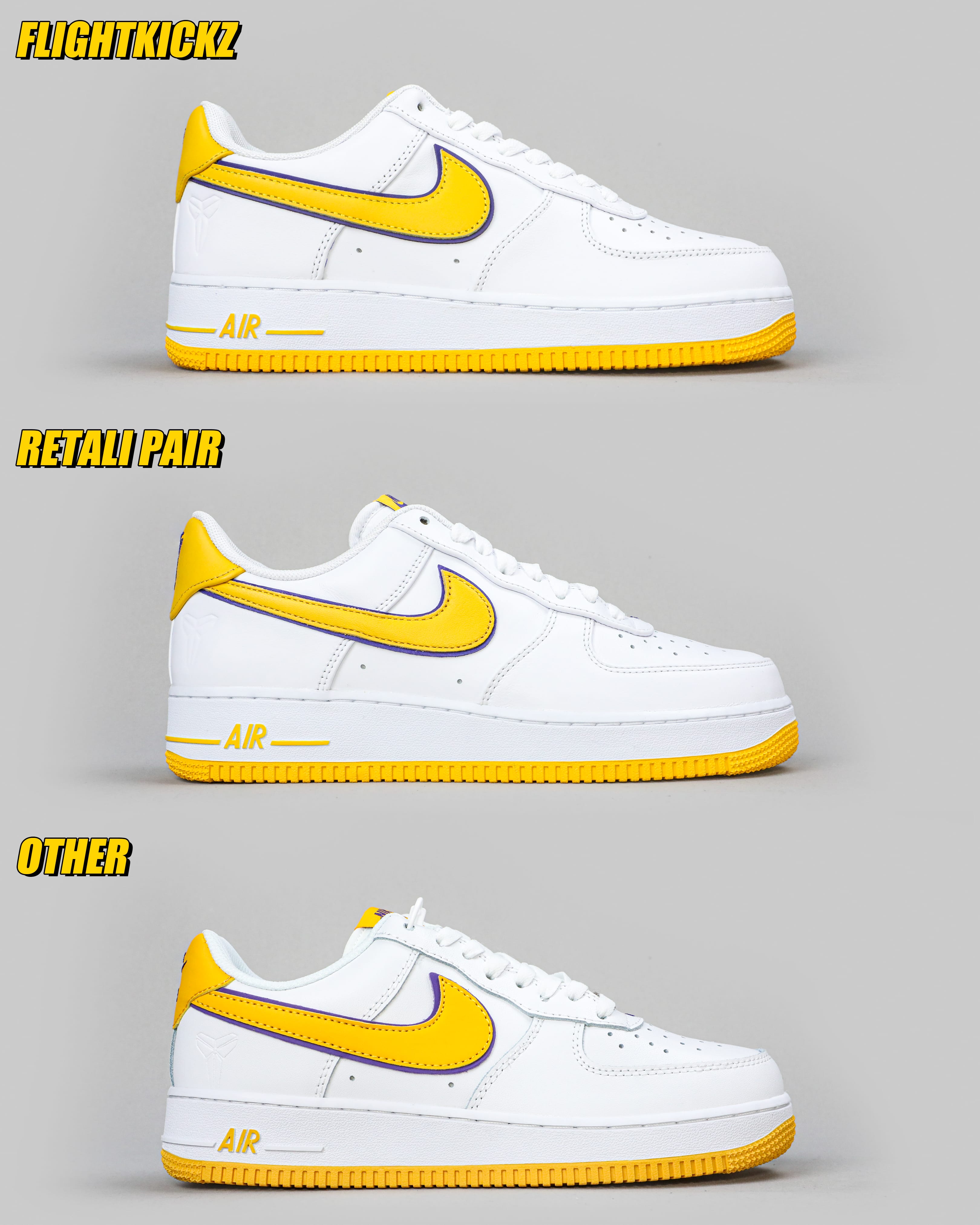 Nike Air Force 1 Low Retro QS Kobe Bryant Lakers Home（Ln5 A1）