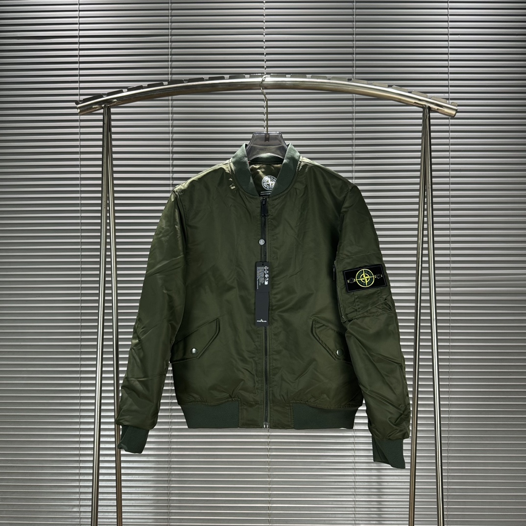 Stone 1sland Medallion Pilot Padded Jacket