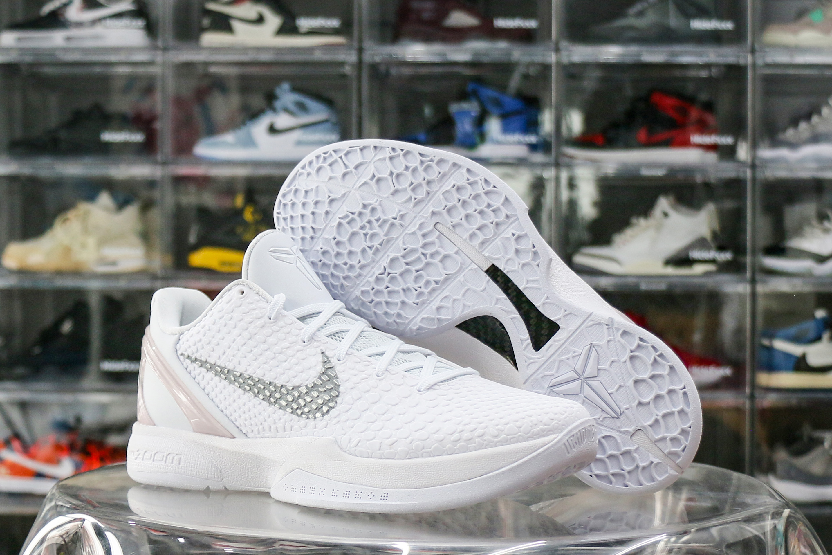 Nike Kobe 6 Protro White Grey Sample（Ln5 A1）