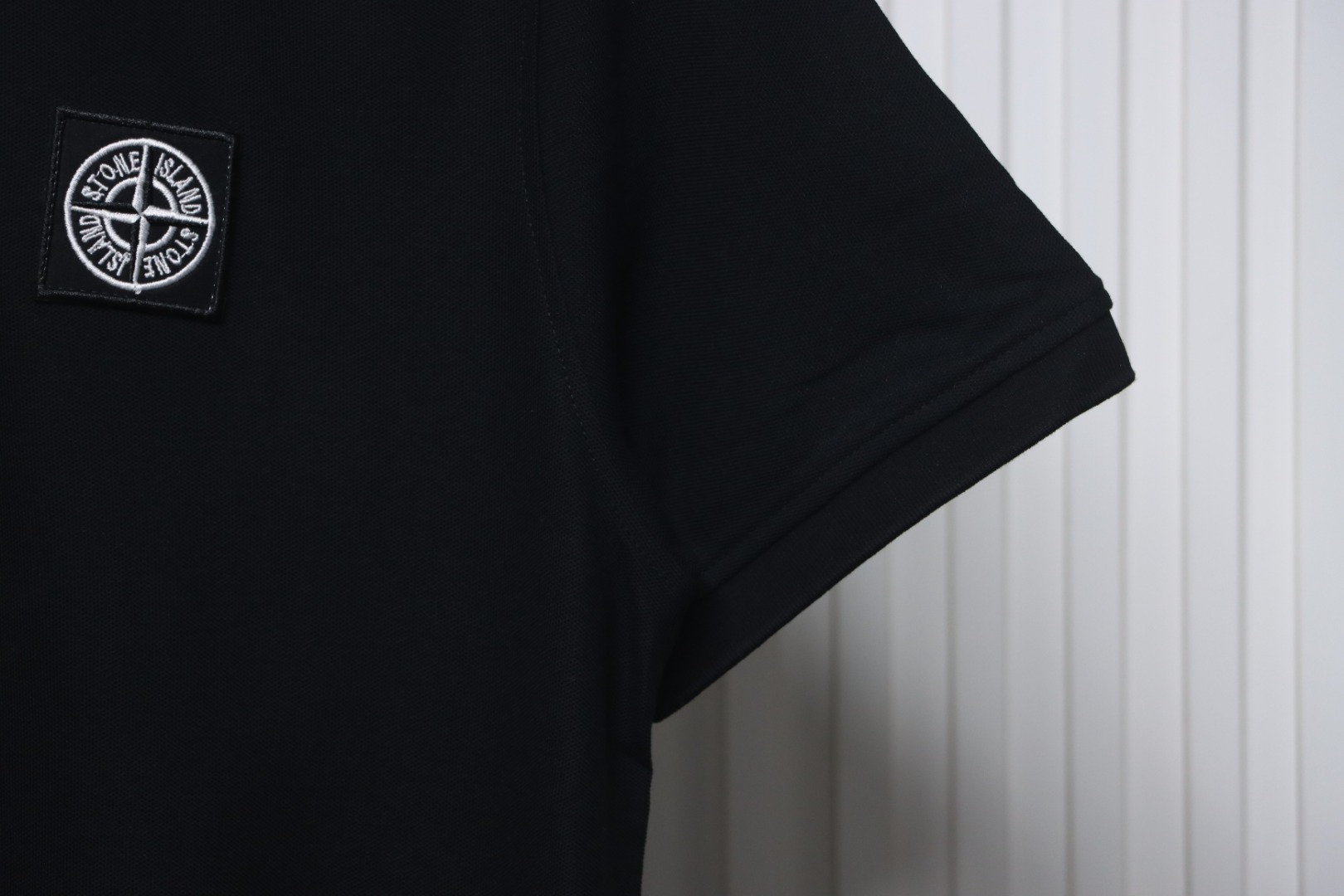 t0ne Island Stone Island Junior Diagonal Fleece Polo T-shirt